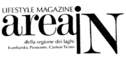 areaIN LIFESTYLE MAGAZINE della regione dei laghi Lombardia, Piemonte, Canton Ticino Logo (IGE, 03/10/2006)