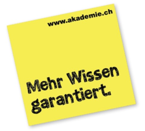 Mehr Wissen garantiert. www.akademie.ch Logo (IGE, 05/12/2017)