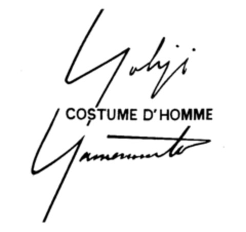 COSTUME D'HOMME Yohji Yamamoto Logo (IGE, 04.02.1992)