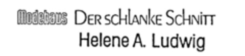 Modehaus DER SCHlANKE SCHNiTT Helene A. Ludwig Logo (IGE, 03/31/1987)