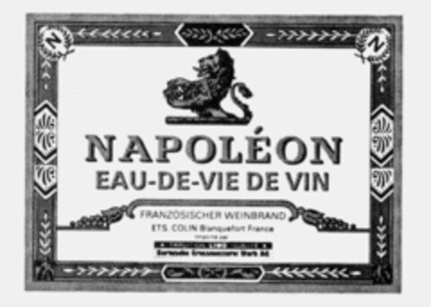 NAPOLEON EAU-DE-VIE DE VIN Logo (IGE, 07.05.1990)