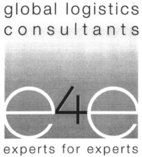 global logistics consultants e4e experts for experts Logo (IGE, 11/07/2002)