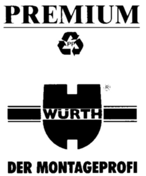 PREMIUM WÜRTH DER MONTAGEPROFI Logo (IGE, 11.12.2001)