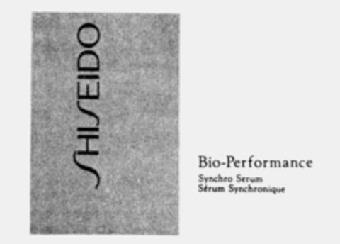 SHISEIDO Bio-Performance Synchro Serum Sérum Synchronique Logo (IGE, 02.02.1990)