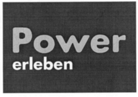 Power erleben Logo (IGE, 03.07.2001)