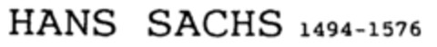 HANS SACHS 1494-1576 Logo (IGE, 08/22/1989)