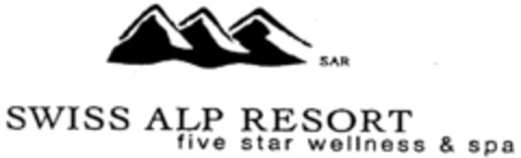 SAR SWISS ALP RESORT five star  wellness & spa Logo (IGE, 15.08.2002)