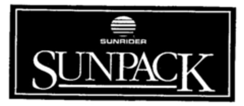 SUNPACK SUNRIDER Logo (IGE, 12/20/1994)