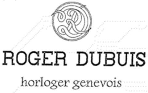 ROGER DUBUIS rd horloger genevois Logo (IGE, 08/16/1995)