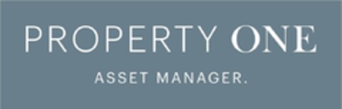PROPERTY ONE ASSET MANAGER Logo (IGE, 10/09/2023)