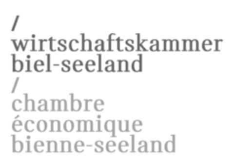 wirtschaftskammer biel-seeland
chambre économique bienne-seeland Logo (IGE, 05/31/2016)