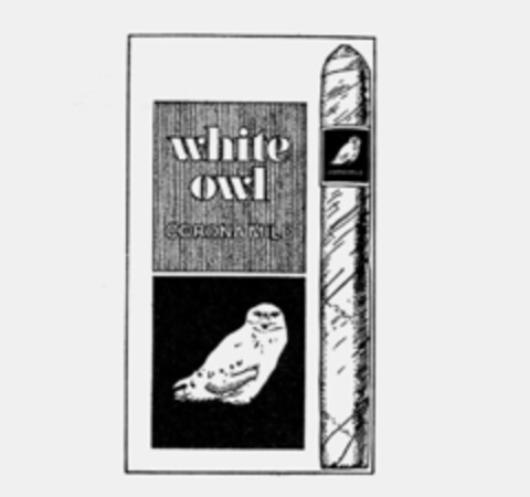white owl CORONA MILD Logo (IGE, 28.03.1983)