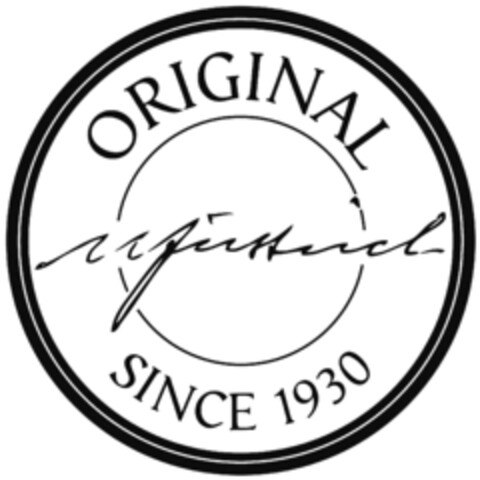 ORIGINAL UJüstrich SINCE 1930 Logo (IGE, 06/23/2015)