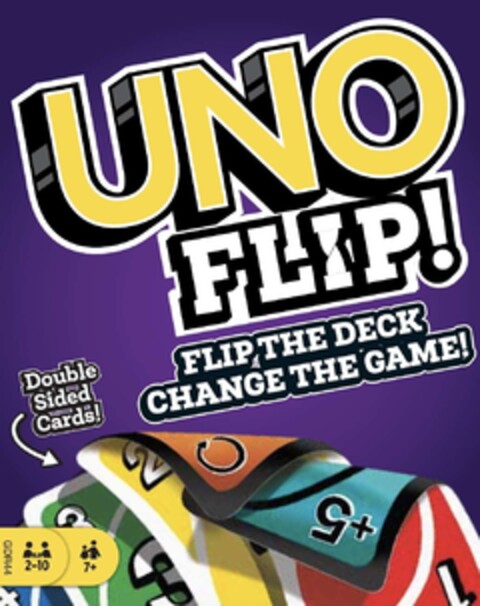 UNO FLIP! FLIP THE DECK CHANGE THE GAME Double Sided Cards! Logo (IGE, 29.07.2021)