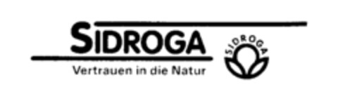 SIDROGA Vertrauen in die Natur Logo (IGE, 20.07.1990)