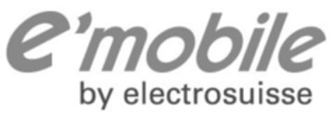 e'mobile by electrosuisse Logo (IGE, 03/31/2017)