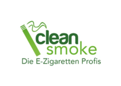 clean smoke Die E-Zigaretten Profis Logo (IGE, 10/18/2018)