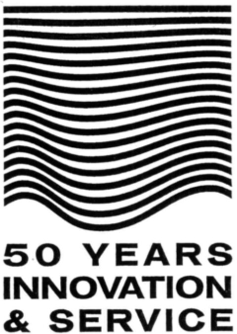 50 YEARS INNOVATION & SERVICE Logo (IGE, 21.03.2002)