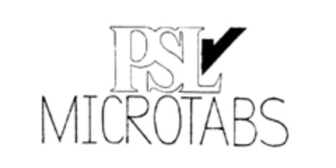 PSL MICROTABS Logo (IGE, 18.06.1987)