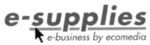 e-supplies e-business by ecomedia Logo (IGE, 04.09.2000)