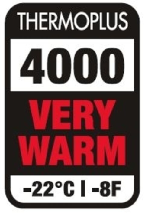 THERMOPLUS 4000 VERY WARM -22°C -8F Logo (IGE, 28.08.2019)