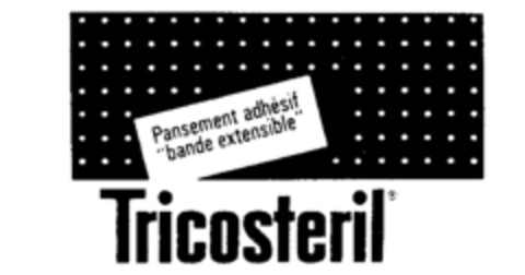 Pansement adhésif <bande extensible> Tricosteril Logo (IGE, 03.05.1991)