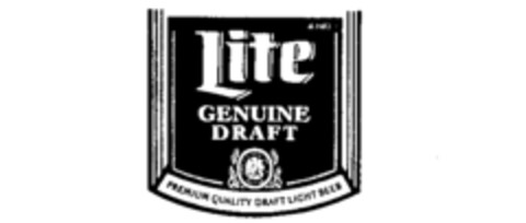 Lite GENUINE DRAFT Logo (IGE, 17.05.1989)