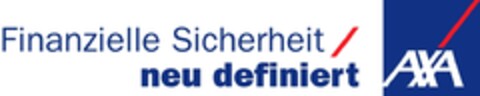 AXA Finanzielle Sicherheit / neu definiert Logo (IGE, 04/17/2009)