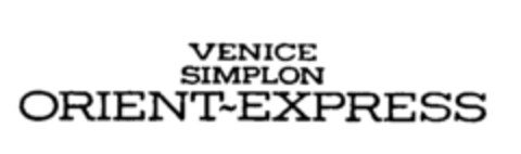 VENICE SIMPLON ORIENT-EXPRESS Logo (IGE, 12/22/1981)