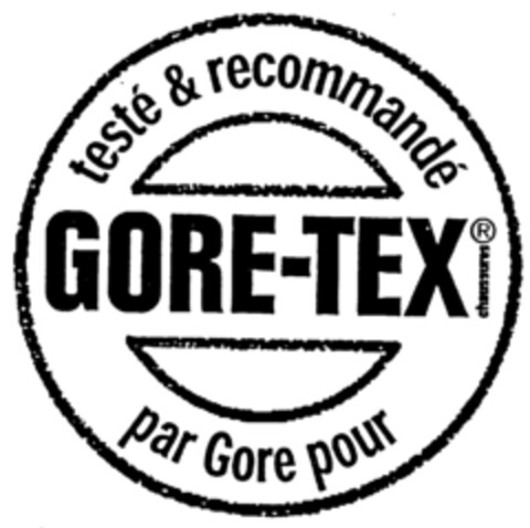 testé & recommandé GORE-TEX par Gore pour Logo (IGE, 28.11.2000)
