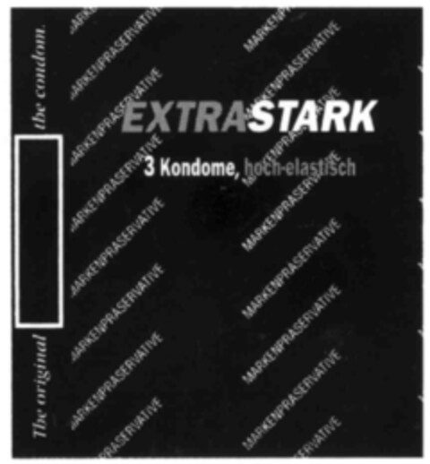 EXTRASTARK the original condom Logo (IGE, 08.08.2000)