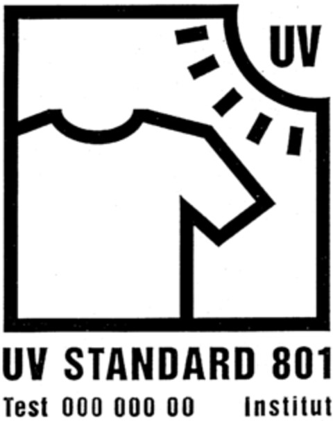 UV STANDART 801 Test 000 000 00 Institut Logo (IGE, 13.01.1998)