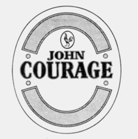 JOHN COURAGE Logo (IGE, 14.02.1991)