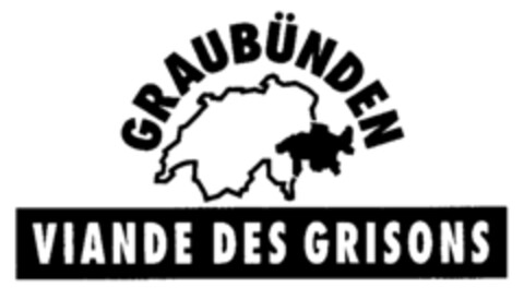 GRAUBüNDEN VIANDE DES GRISONS Logo (IGE, 28.08.1992)