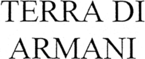 TERRA DI ARMANI Logo (IGE, 29.05.1998)
