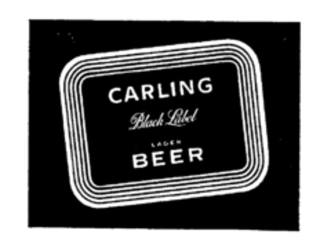 CARLING Black Label LAGER BEER Logo (IGE, 07/12/1983)