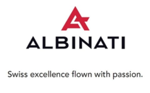 A ALBINATI Swiss excellence flown with passion. Logo (IGE, 18.05.2017)