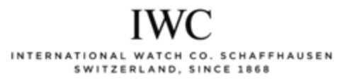 IWC INTERNATIONAL WATCH CO. SCHAFFHAUSEN SWITZERLAND, SINCE 1868 Logo (IGE, 04.01.2012)