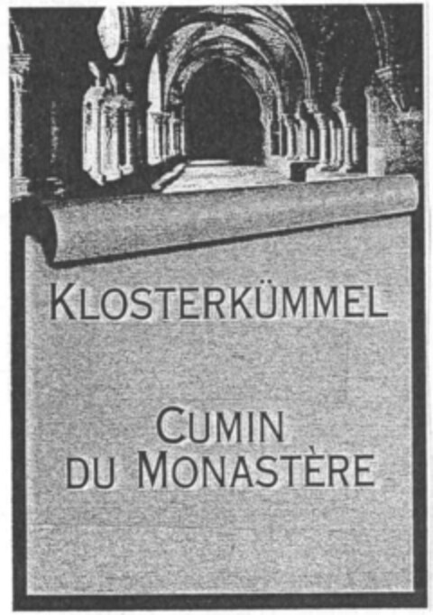 KLOSTERKÜMMEL CUMIN DU MONASTÈRE Logo (IGE, 10/27/2003)