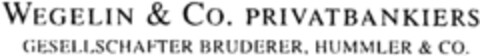 WEGELIN & CO. PRIVATBANKIERS GESELLSCHAFTER BRUDERER, HUMMLER & CO. Logo (IGE, 12/17/1998)