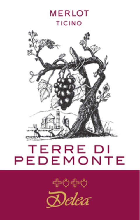 MERLOT TICINO TERRE DI PEDEMONTE Delea Logo (IGE, 17.02.2022)