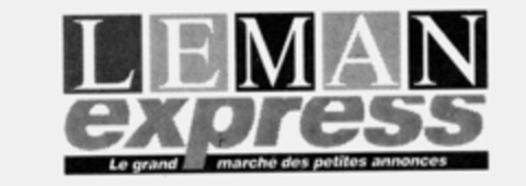 LEMAN express Le grand marché des petites annonces Logo (IGE, 02/06/1995)