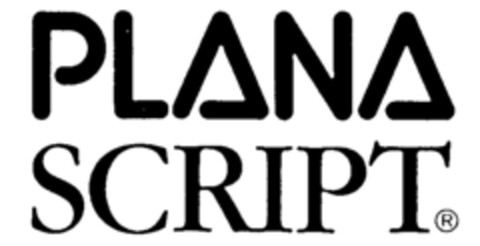 PLANA SCRIPT Logo (IGE, 03.07.1990)