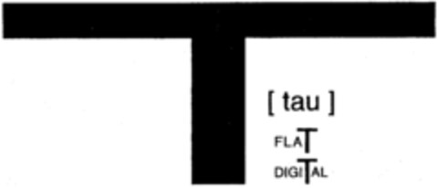 T [tau] FLAT DIGITAL Logo (IGE, 01.09.1998)