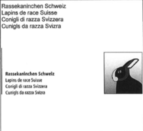 Rassekaninchen Schweiz Lapins de race Suisse Conigli di razza Svizzera Cunigls da razza Svizra Logo (IGE, 20.10.2023)