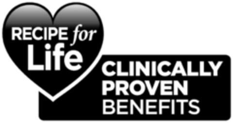 RECIPE for Life CLINICALLY PROVEN BENEFITS Logo (IGE, 05/02/2013)