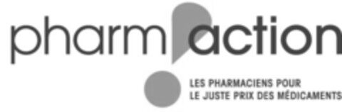 pharm!action LES PHARMACIENS POUR LE JUSTE PRIX DES MÉDICAMENTS Logo (IGE, 09/19/2008)