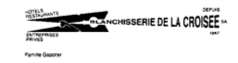 BLANCHISSERIE DE LA CROISEE Logo (IGE, 09.04.1996)