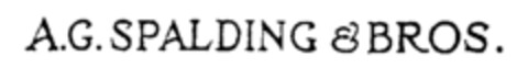 A.G. SPALDING & BROS. Logo (IGE, 24.04.1990)
