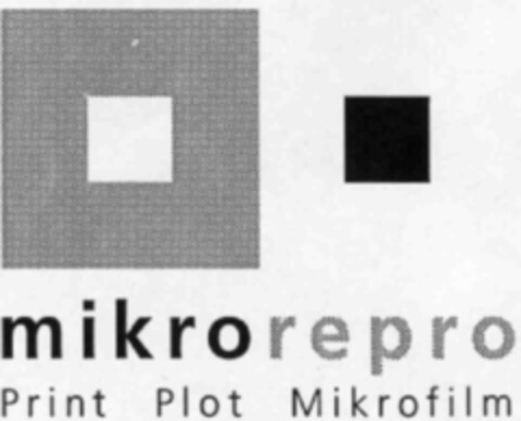 mikrorepro Print Plot Mikrofilm Logo (IGE, 08.09.1999)